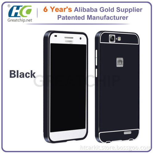 Showkoo aluminum metal bumper pc bumper case for Huawei G7 case